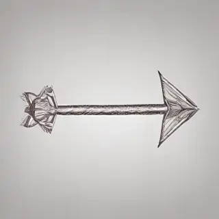 drawn arrow