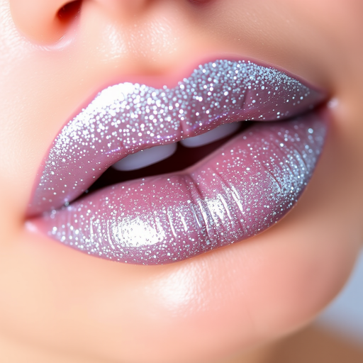 Ethereal "Starlight Silver" lip topper adds a celestial touch to any lip color with its fine, reflective particles, creating a mesmerizing, twinkling effect