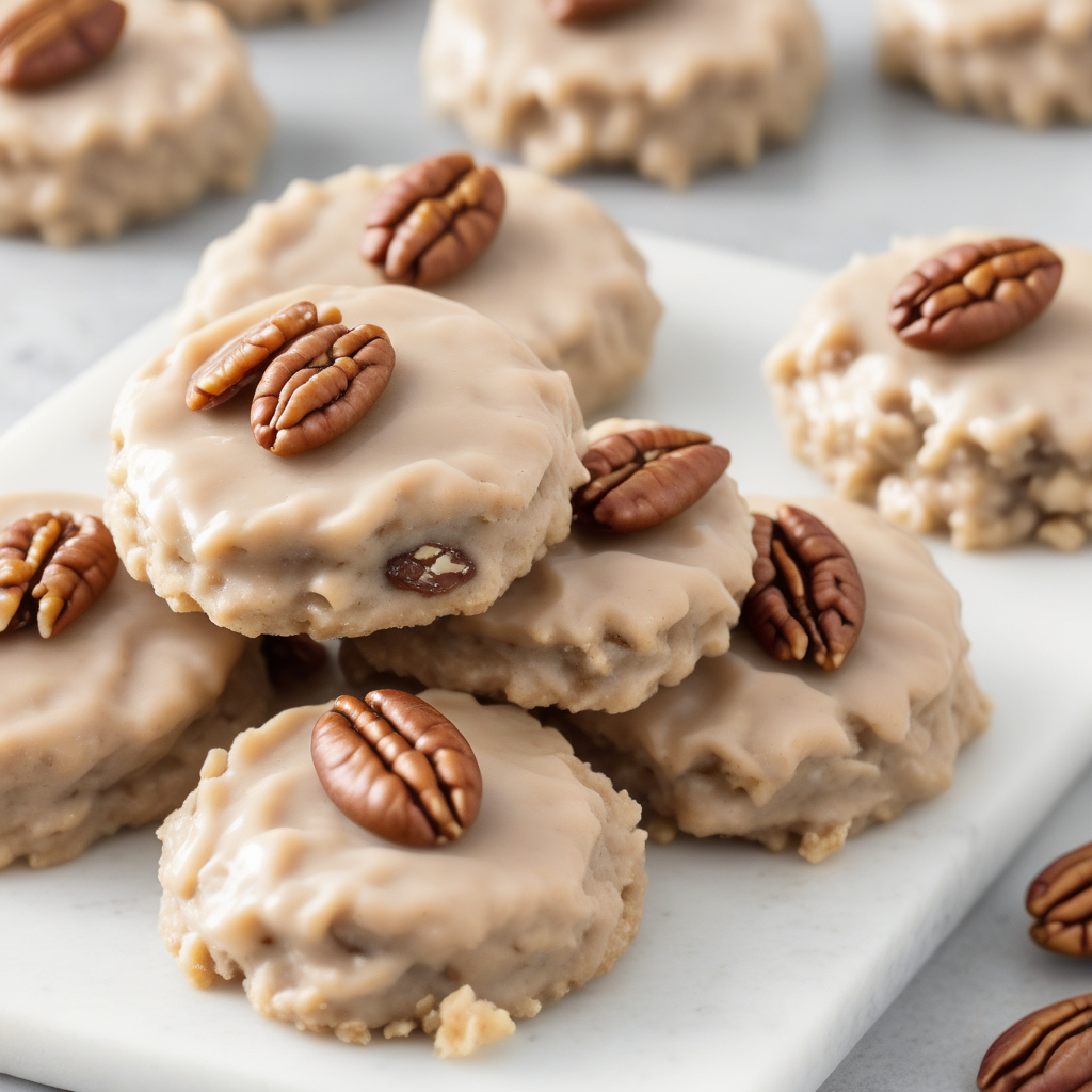 no bake pecan praline cookies