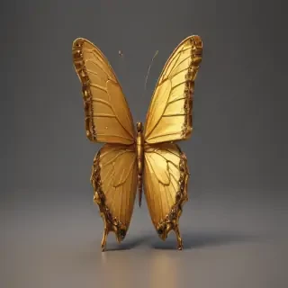 golden butterfly png