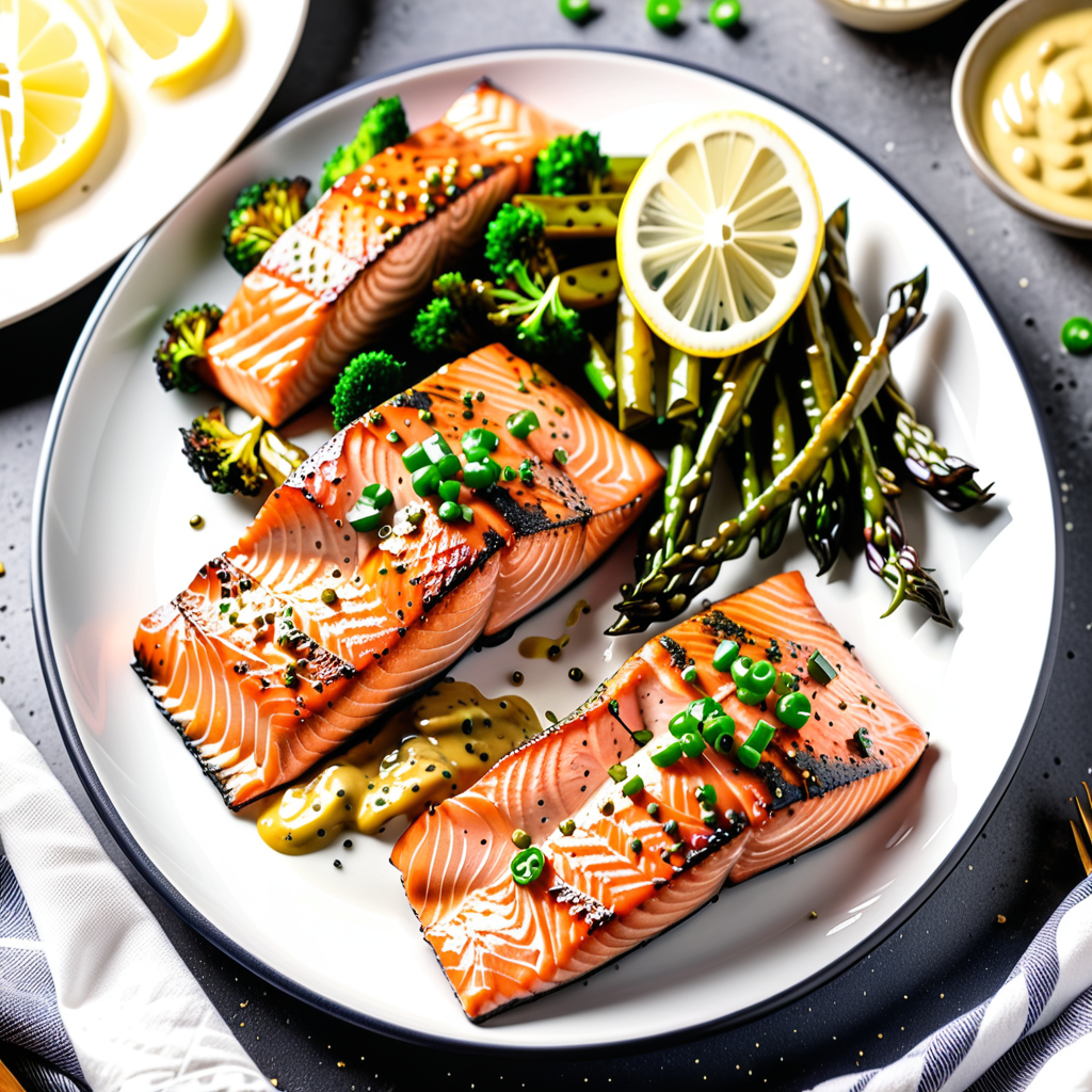air fryer salmon with dijon mustard