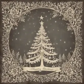 merry christmas vintage