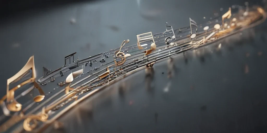music notes transparent
