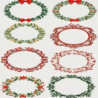 christmas clip art frames
