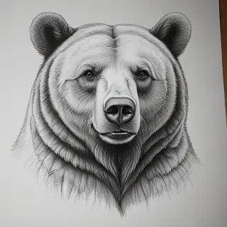 bear pic drawing
