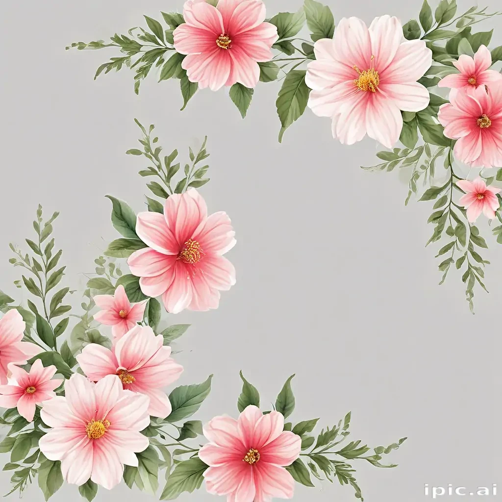 flower transparent border