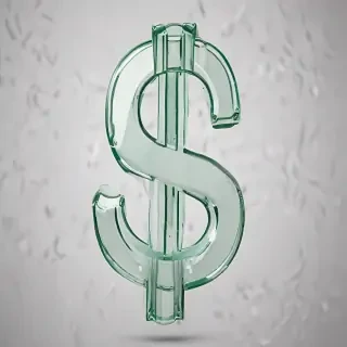 transparent dollar sign