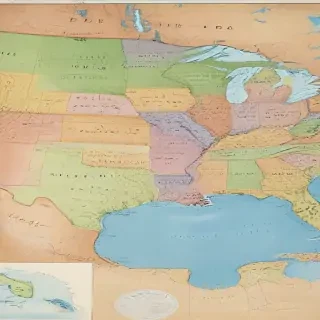 map of united states of america