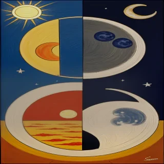 sun and moon