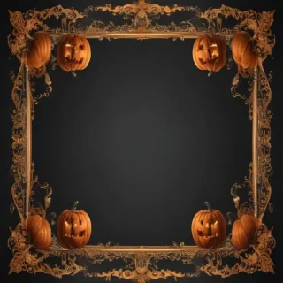 halloween border transparent