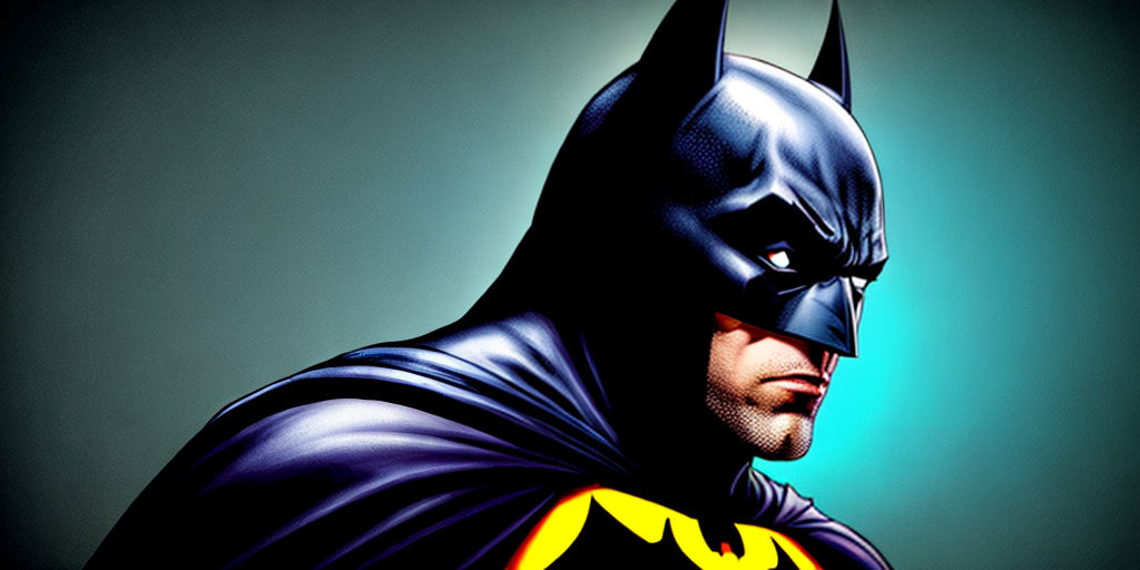Batman Clean Photo batman with a face and somewhat a background of beautiful colors real image