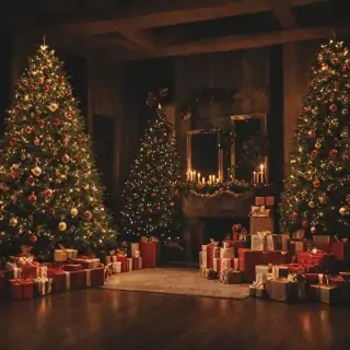 christmas background aesthetic