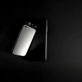 black background phone