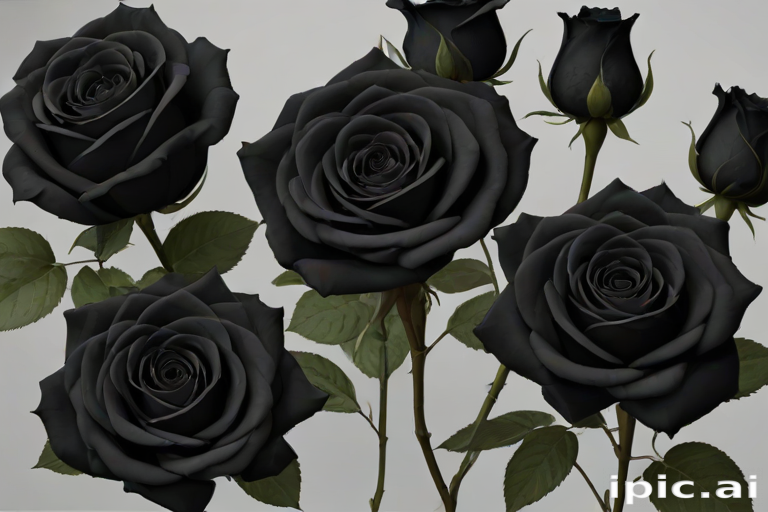 black roses png