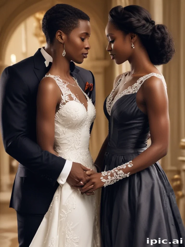 black couple holding hands