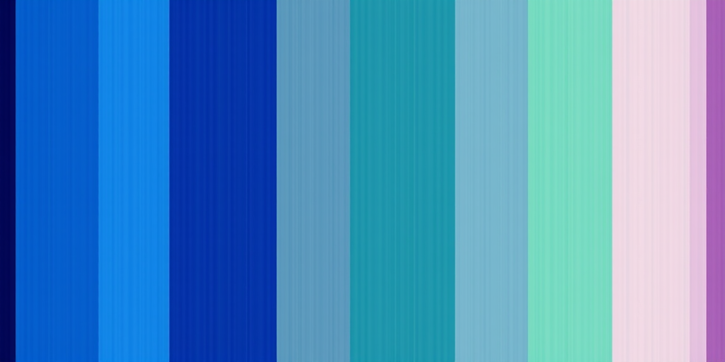 Generate an abstract image with vertical stripes of various colors including blue, green, gray, and purple, using a DSLR camera at f/8 aperture, ISO 100, 1/125 shutter speed, in portrait view.