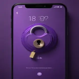 purple lock screen