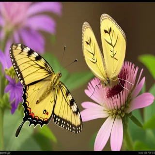 yellow butterfly