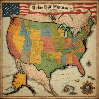 usa map with states
