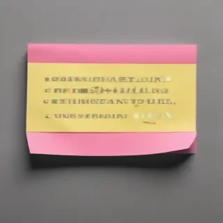 sticky note with transparent background
