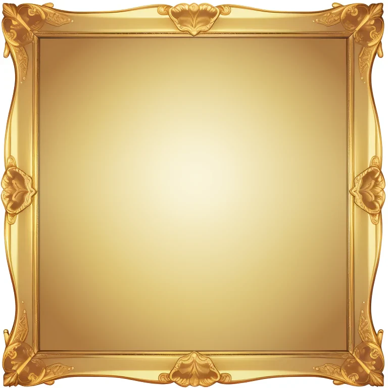golden frame png transparent