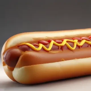 transparent hot dog