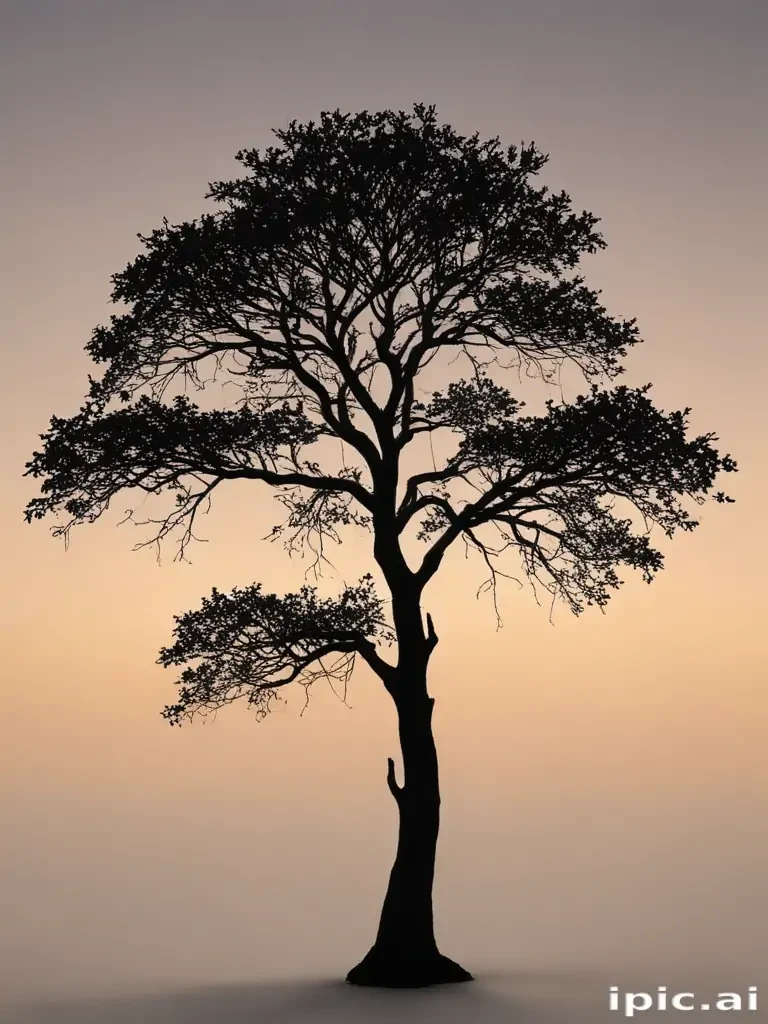 silhouette tree png