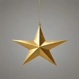 transparent gold star