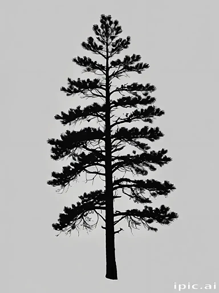 pine tree silhouette png