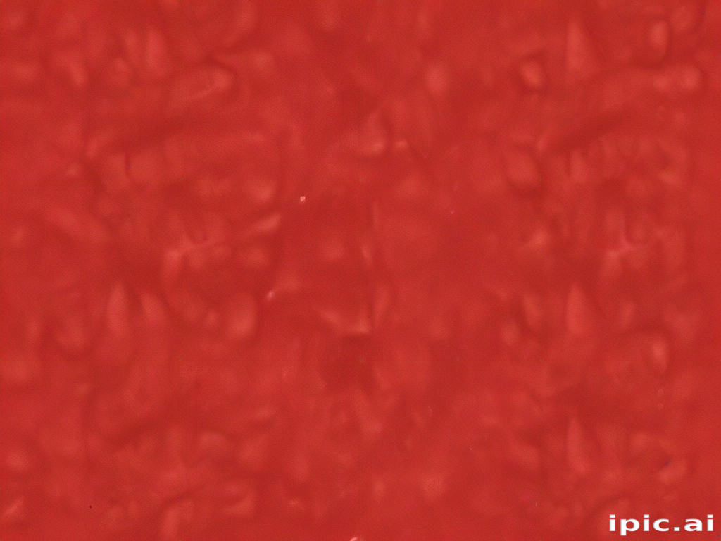 Textured Red Surface with Subtle Patterns and Variations in Color Depth