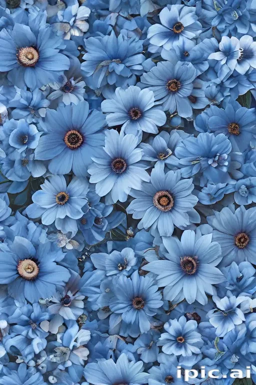 blue flower wallpaper aesthetic