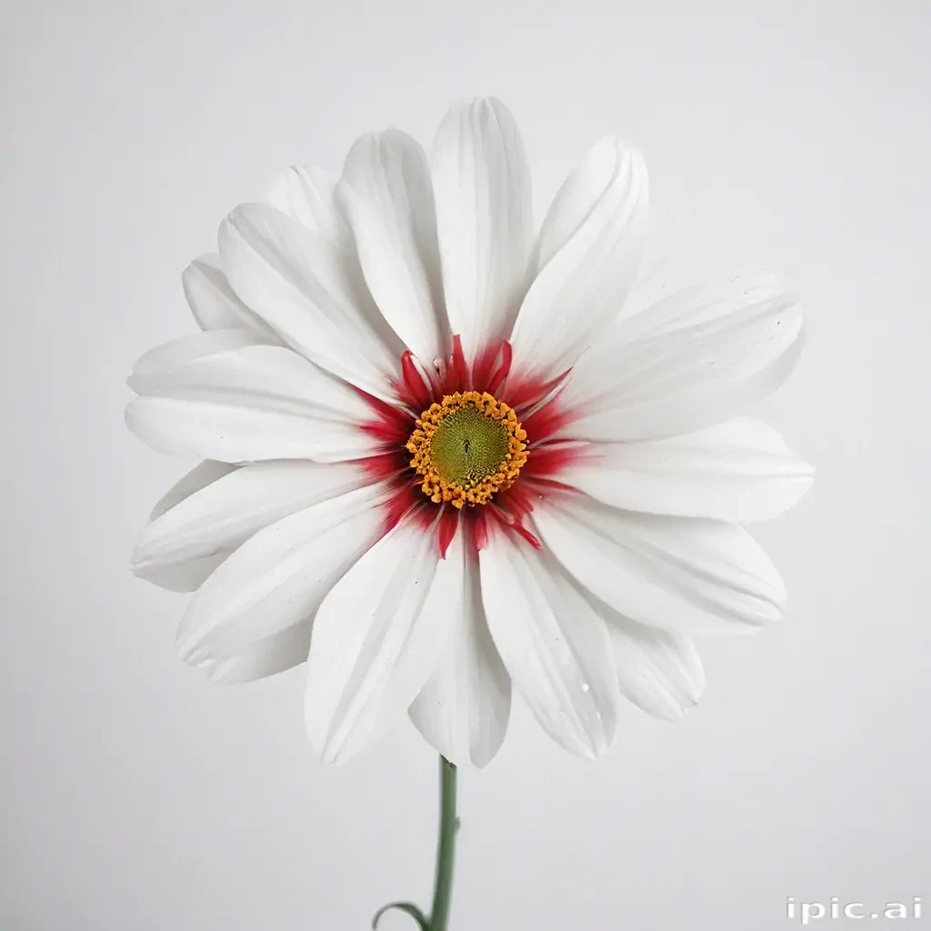 white background flower