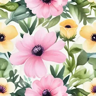 background watercolor flowers