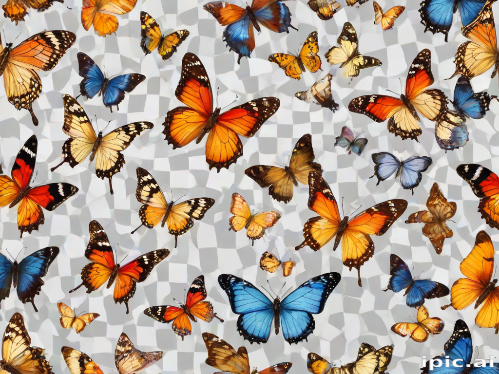 butterflies transparent background