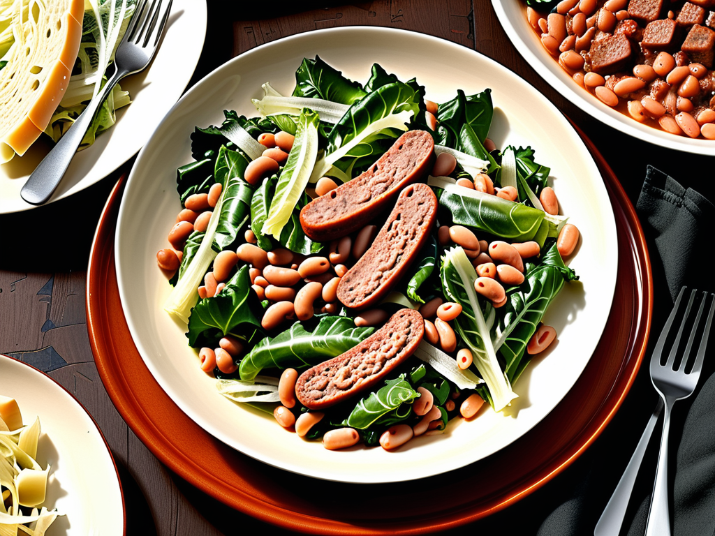 escarole and beans with sausage