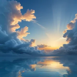 sky blue background