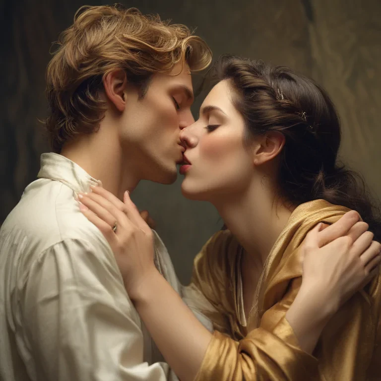kissing aesthetic