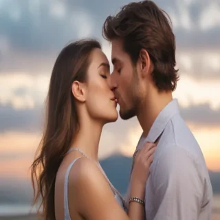 kissing png