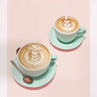 aesthetic pastel cute coffee wallpaper