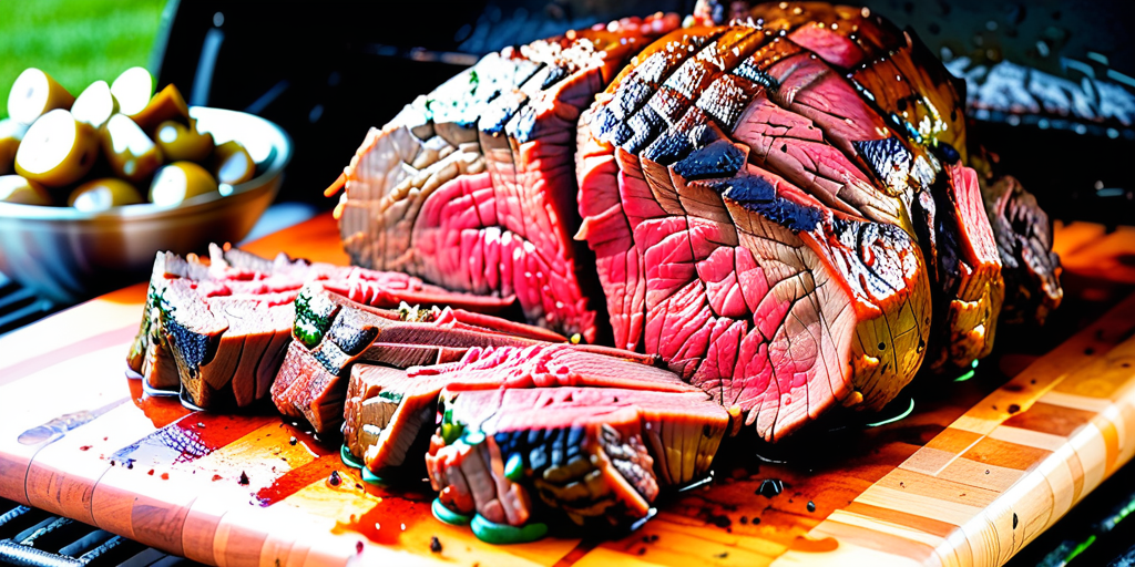 chuck roast on green egg