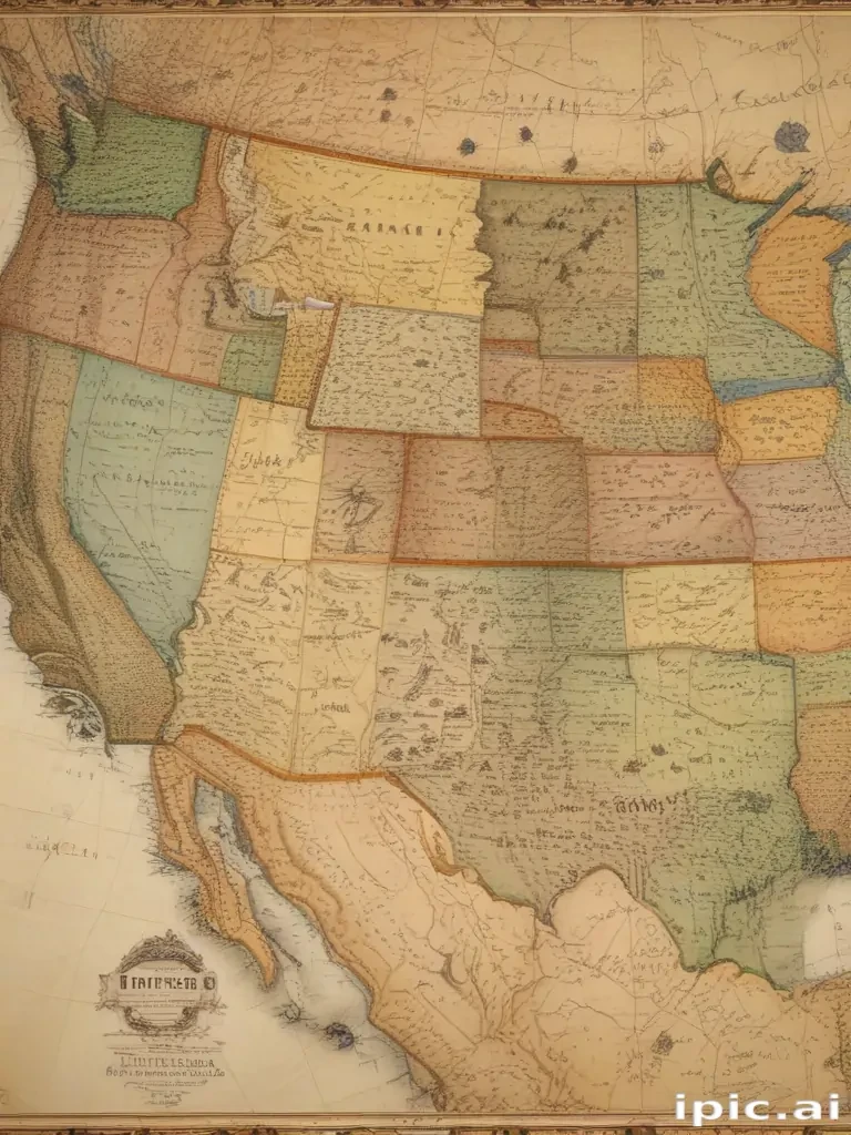 united states map with state names