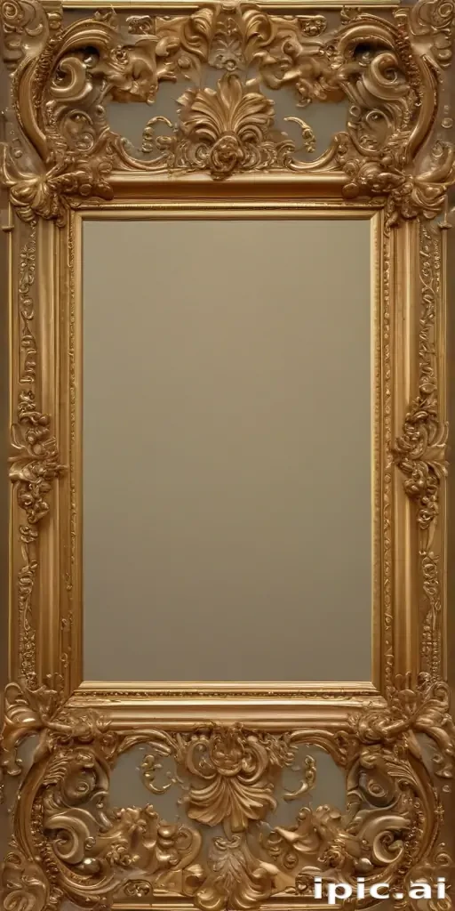 transparent background gold border