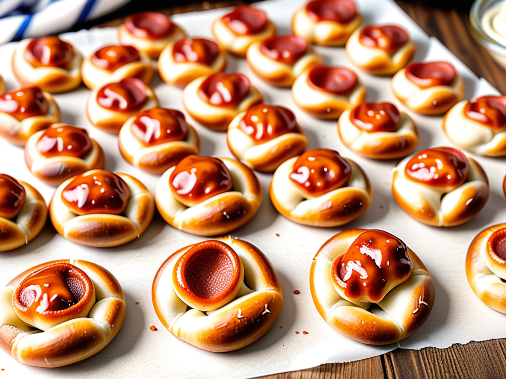 pretzel bites with pizza dough