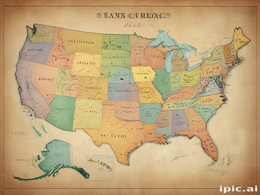 united states of america map