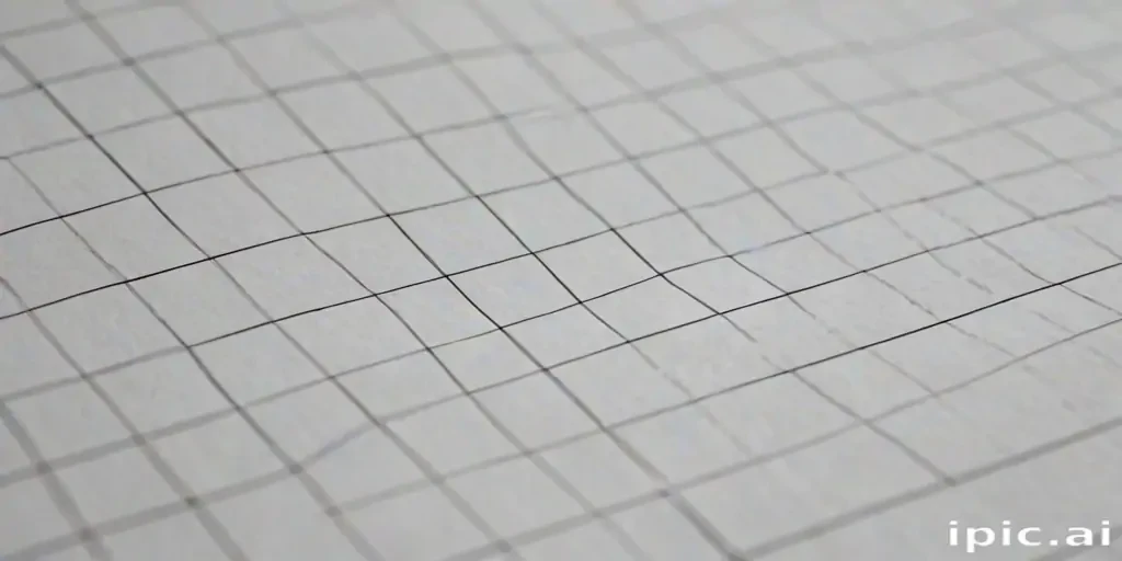 A Close-Up View of a Textured Grid Pattern on Paper Surface.