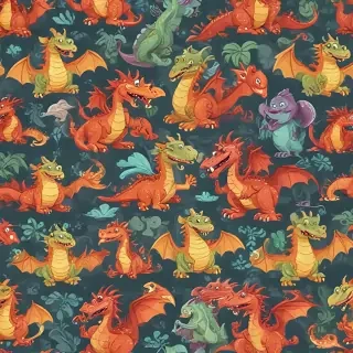 cartoon dragons