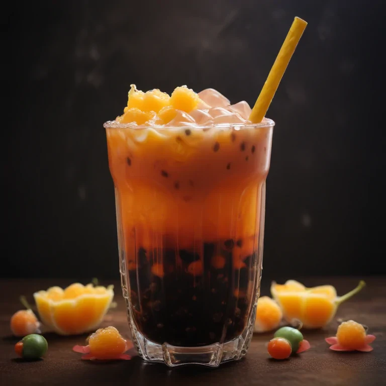 aesthetic boba tea background