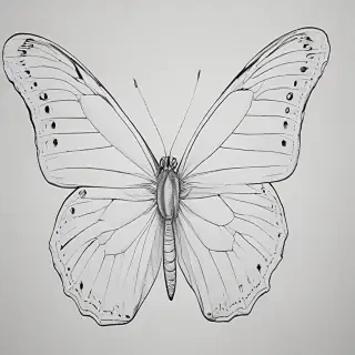 butterfly drawing outline