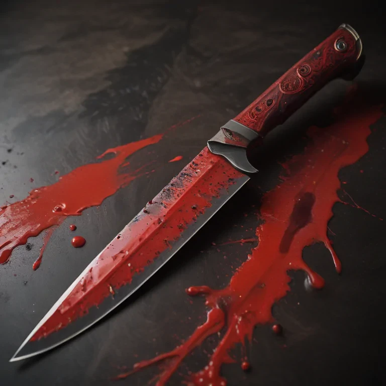bloody knife aesthetic