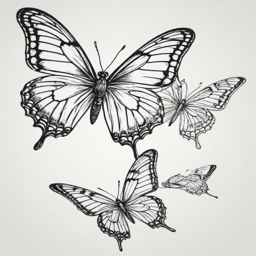butterfly png outline